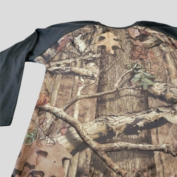 𝅺WOMEN'S Mossy Oak Break Up Infinity Camo Hunting Shirt sz 3XL 20 22 LS T15 - Picture 5 of 7